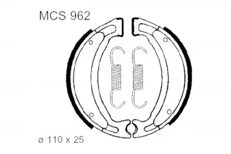 Brzdové čeľuste TRW Lucas MCS 962 - MCS962