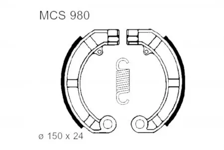 Bremsbacken TRW Lucas MCS 980 - MCS980