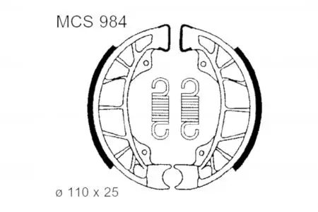 Bremsbacken TRW Lucas MCS 984 - MCS984