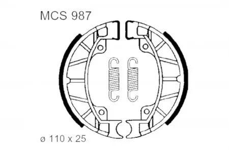 TRW Lucas MCS 987 stabdžių kaladėlės - MCS987
