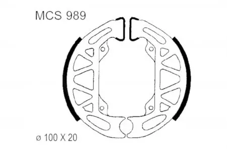 TRW Lucas MCS 989 mâchoires de frein - MCS989