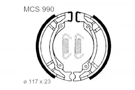 TRW Lucas MCS 990 mâchoires de frein - MCS990