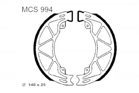 TRW Lucas MCS 994 kočione papuče - MCS994