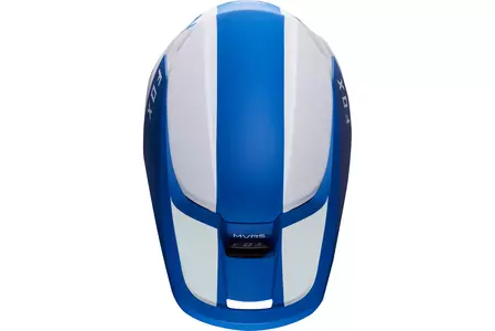 Casco Moto Fox V-1 Mata Azul/Blanco XL-2