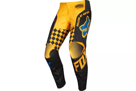 Pantalones moto Fox 180 Negro/Amarillo 30-1