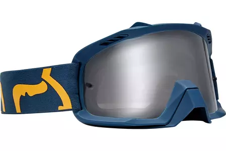 Máscara Fox Air Space Race Azul Marino/Amarillo - Lente transparente-2