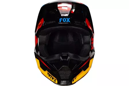 Kask motocyklowy Fox V-1 Czar Black/Yellow L-3