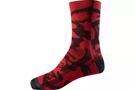 Fox 8 print crveno/crne L/XL čarape-1