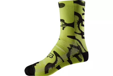 Žuto/crne L/XL čarape s printom Fox 8-1