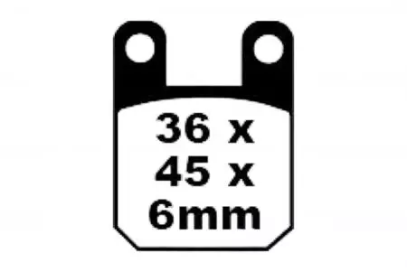 Plaquettes de frein EBC SFA 115 HH (2 pièces)-2
