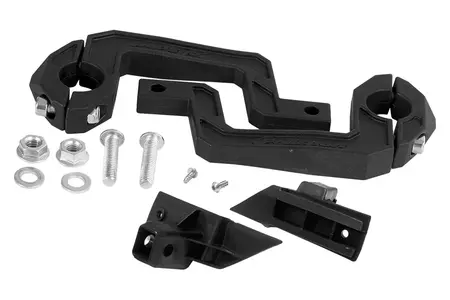 Conjunto de protecções de mão QWEST da Polisport MX + suportes de plástico, preto-4