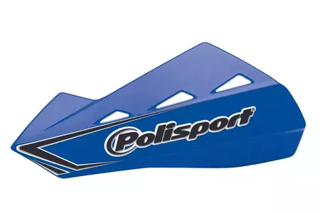 "Polisport MX QWEST" rankų apsaugų rinkinys + plastikiniai laikikliai, mėlyna-1