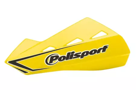 Polisport MX QWEST käsisuojasarja + muovikiinnikkeet, keltainen-1
