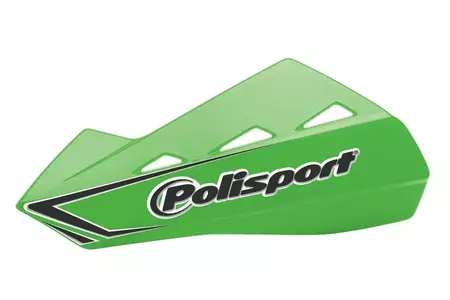 Set Polisport MX QWEST štitnika za ruke + zeleni plastični nosači-1