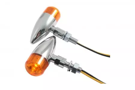 JMP-merkkivalo (2 kpl) lampunvarjostin oranssi kromi (2 kpl)