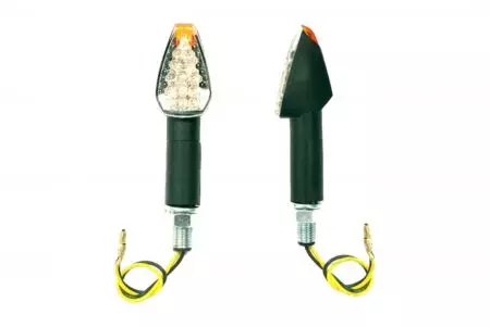 JMP Arrow2 indicator (2 stuks) LED lang glas witte behuizing zwart