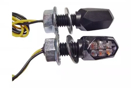 Indicador JMP (2 unid.) Difusor LED preto matizado