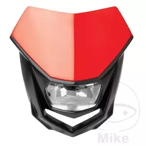 Polisport Halo, lampada carenatura anteriore nera e rossa-1