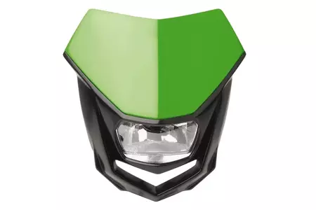 Polisport Halo лампа за преден обтекател черна/зелена-1