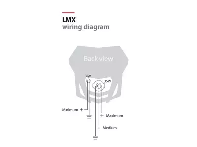 Lampa przednia owiewka Polisport LMX biała-4
