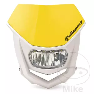 Polisport Halo Led svetilka za sprednji oklep bele in rumene barve-1