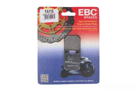Plaquettes de frein EBC FA 115 (2 pièces) - FA115