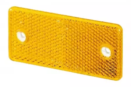 Reflector amarillo rectangular 94x44x6,5 mm - 8RA 003 326-011