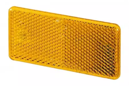 Reflector amarillo rectangular 94x44x6,5 mm - 8RA 003 326-041
