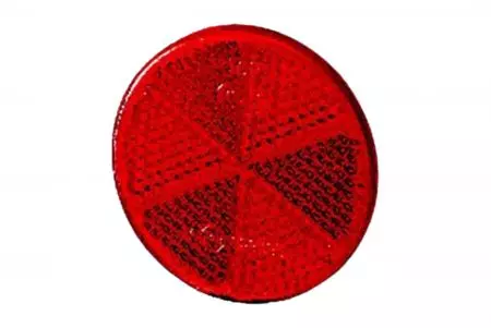Odrazka červená okrúhla 60 mm - 8RA 002 014-281
