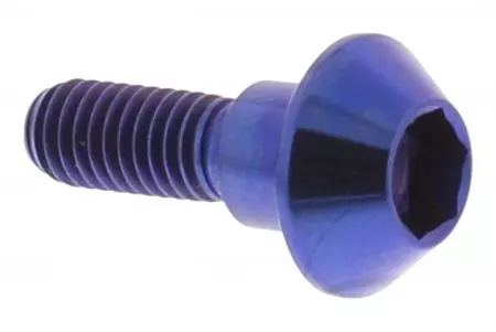 Pro Bolt bremseskivebolt M6x1.00 20mm titanium blå TIDISCR1R6B-1