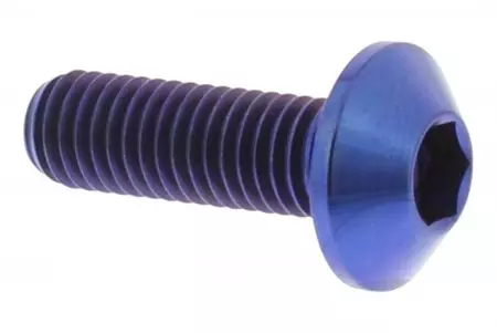 Śruba tarczy hamulcowej Pro Bolt M8x1,25 25mm tytan niebieska TIDISCYAMB-1