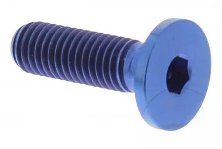 Skrutka brzdového kotúča Pro Bolt M8x1,25 26 mm titánová modrá TIDISCBMW001B-1