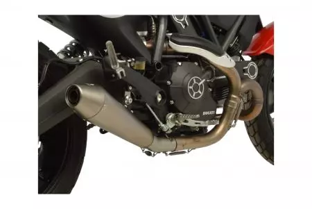 Amortizor de zgomot din oțel inoxidabil Leo Vince GP Style 14118 Ducati Scrambler 800 2015-2016-3