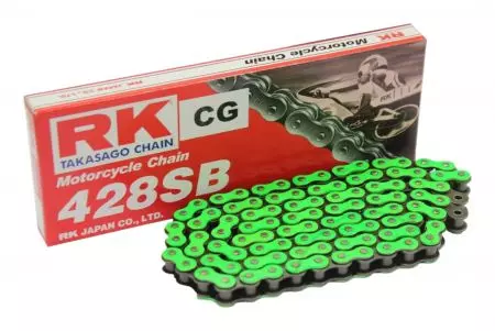 RK hnací řetěz GN428SB/106 otevřený se sponou zelený - GN428SB-106-CL