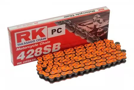 RK hnací řetěz OR428SB/106 otevřený se sponou oranžový - OR428SB-106-CL