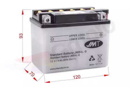 Baterija velike snage 12 V 4 Ah JMT YB4L-B (CB4L-B)-2