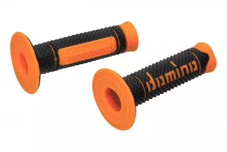 Domino Offroad sort-orange lukkede styrehåndtag-2