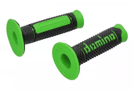 Domino Offroad zwart-groen gesloten stuurknoppen-2