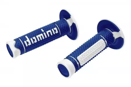 Tacos de volante fechados em azul e branco da Domino Offroad-3