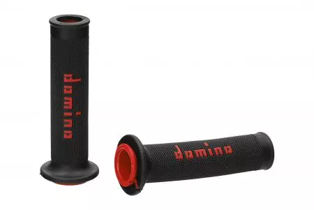 Domino Offroad musta/punainen avoin ohjauskahva - A01041C4240B7-0