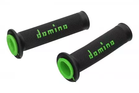 Черно-зелени отворени дръжки на волана Domino Offroad-2