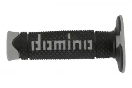 Domino Offroad črno-sive zaprte manšete za volan-2