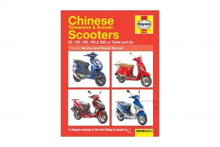 Książka serwisowa skutery chińskie, tajwańskie i koreańskie