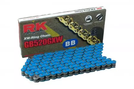Łańcuch napędowy RK BL520GXW 120 otwarty z zakuwką niebieski - BL520GXW-120-CLF