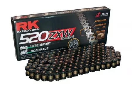 Ajami kett RK 520 ZXW 108 XW-rõngas lahtine, musta värvi hammastega - SW520ZXW-108-CLF