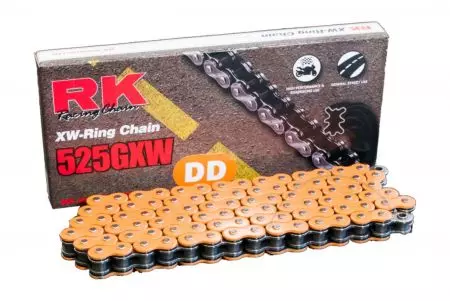 Corrente de acionamento RK OR525GXW 108 aberta com tampa laranja - OR525GXW-108-CLF
