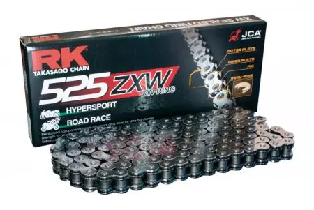 Drivkedja RK 525 ZXW 114 XW-Ring öppen med klackar - 525ZXW-114-CLF
