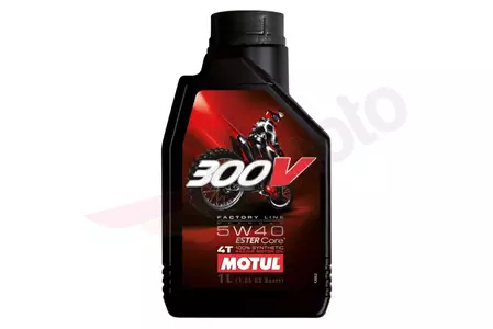 Синтетично моторно масло Motul 300V Off-road 4T 5W40 1л - 104134