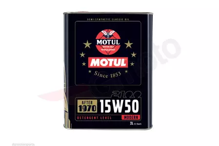 Olej silnikowy Motul Classic 2100 4T 15W50 Syntetyczny 2l - 104512