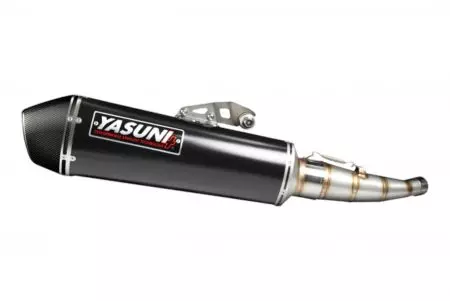 Yasuni Maxiscooter TUB354BC Zwart Carbon Yamaha GPD 125 NMax uitlaatdemper - TUB354BC
